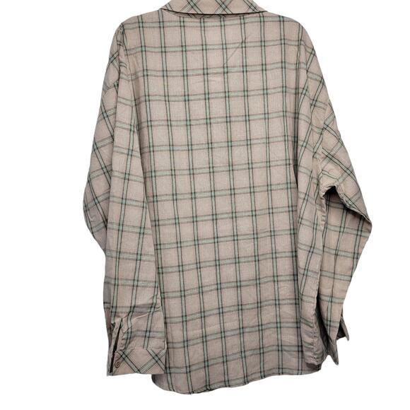 Nasty Gal Collection Oversized Plaid Check Woven Button Down Shirt Women Sz 20 - Picture 3 of 5